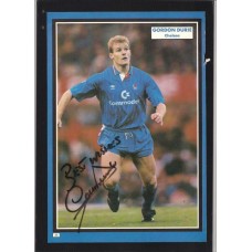 Signed picture of Gordon Durie the Chelsea footballer.